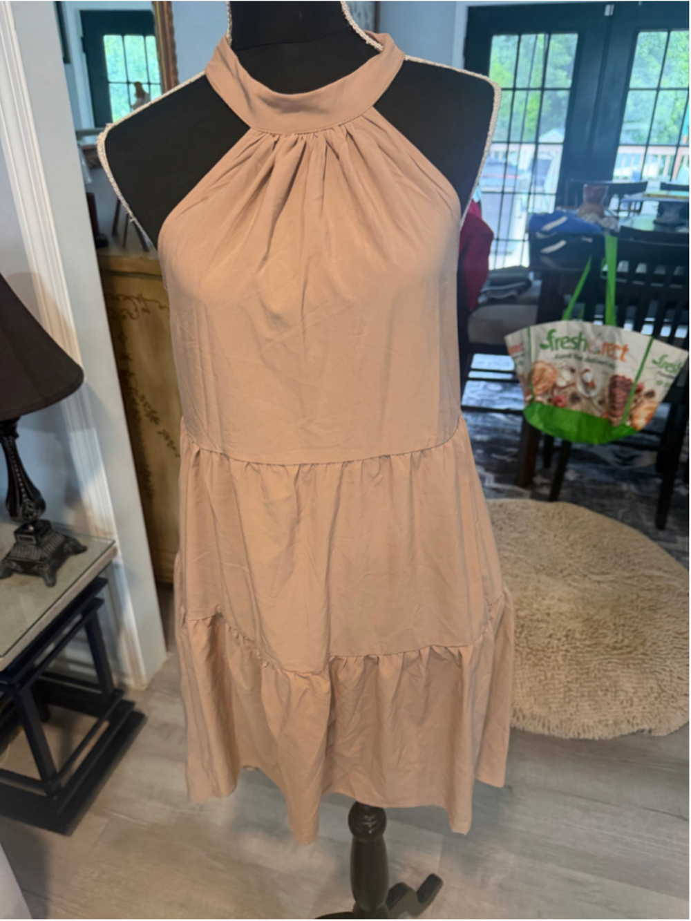Women's SHEIN Beige Mini Dress Size M